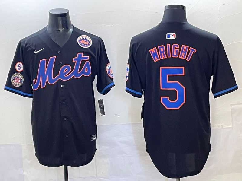 Men 2025 New York Mets #5 Wright blue MLB Nike jersey style 16